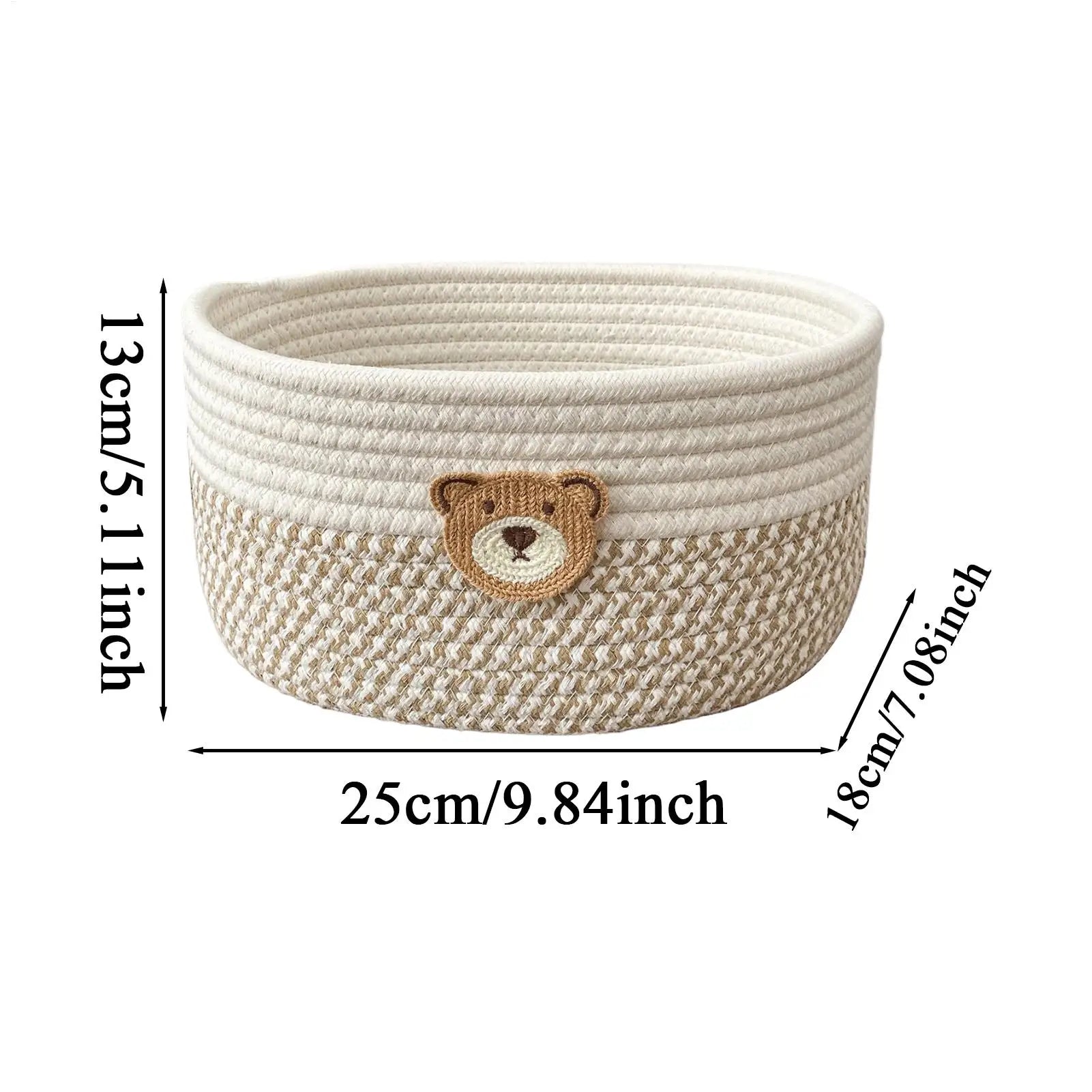 Woven Rope Storage Basket – Home Organizer for Any Room Woven Storage Basket Zpaxo