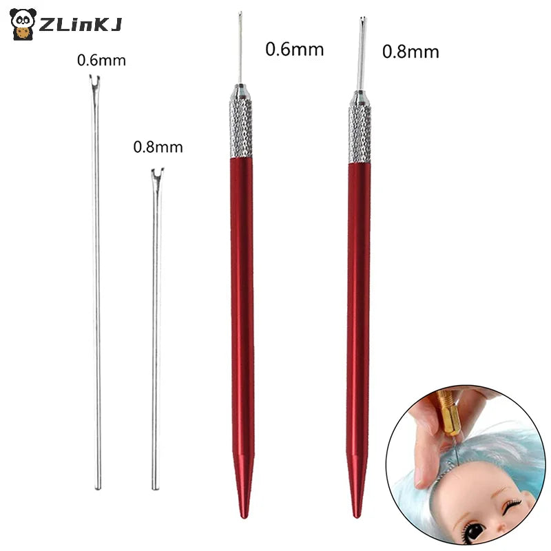 Doll Hair Reroot Needle Repaint Dolls Head Reborn Rooting Tools Wig Zpaxo