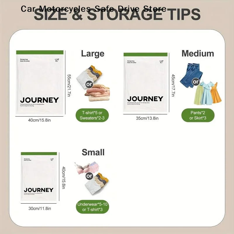 M2Pcs Vacuum Storage Bags Hand-rolled Travel Towels Socks Clothes