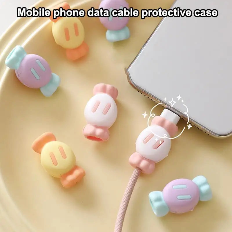 2-in-1 Silicone Cartoon Cable Protector & Cord Winder – 2 Pack