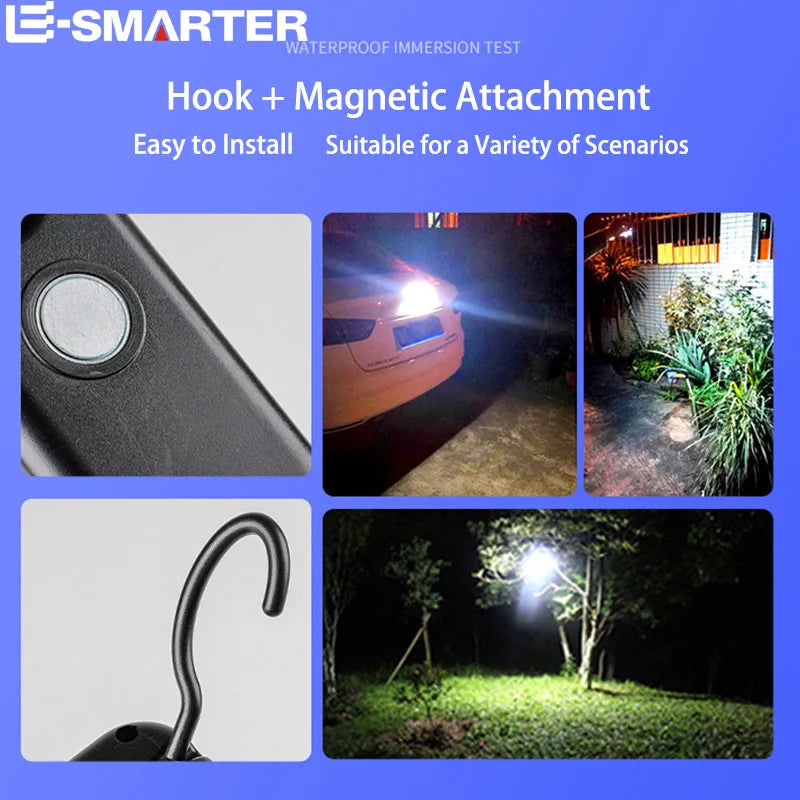 Rechargeable LED Portable Spotlight – 3 Modes, Magnetic Base