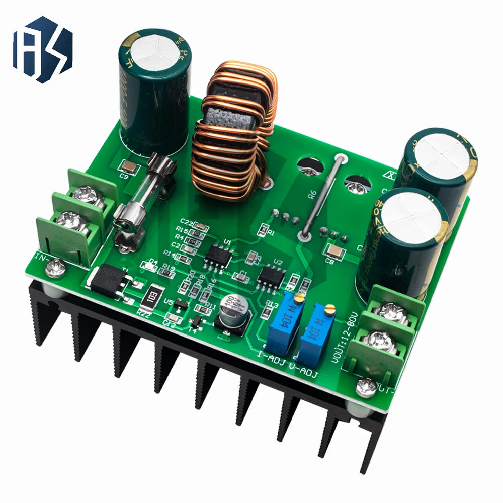 High-Efficiency 600W DC-DC Boost Module: 9-60V Input to 12-80V Adjustable Output – Constant Voltage & Current Modes Included Zpaxo