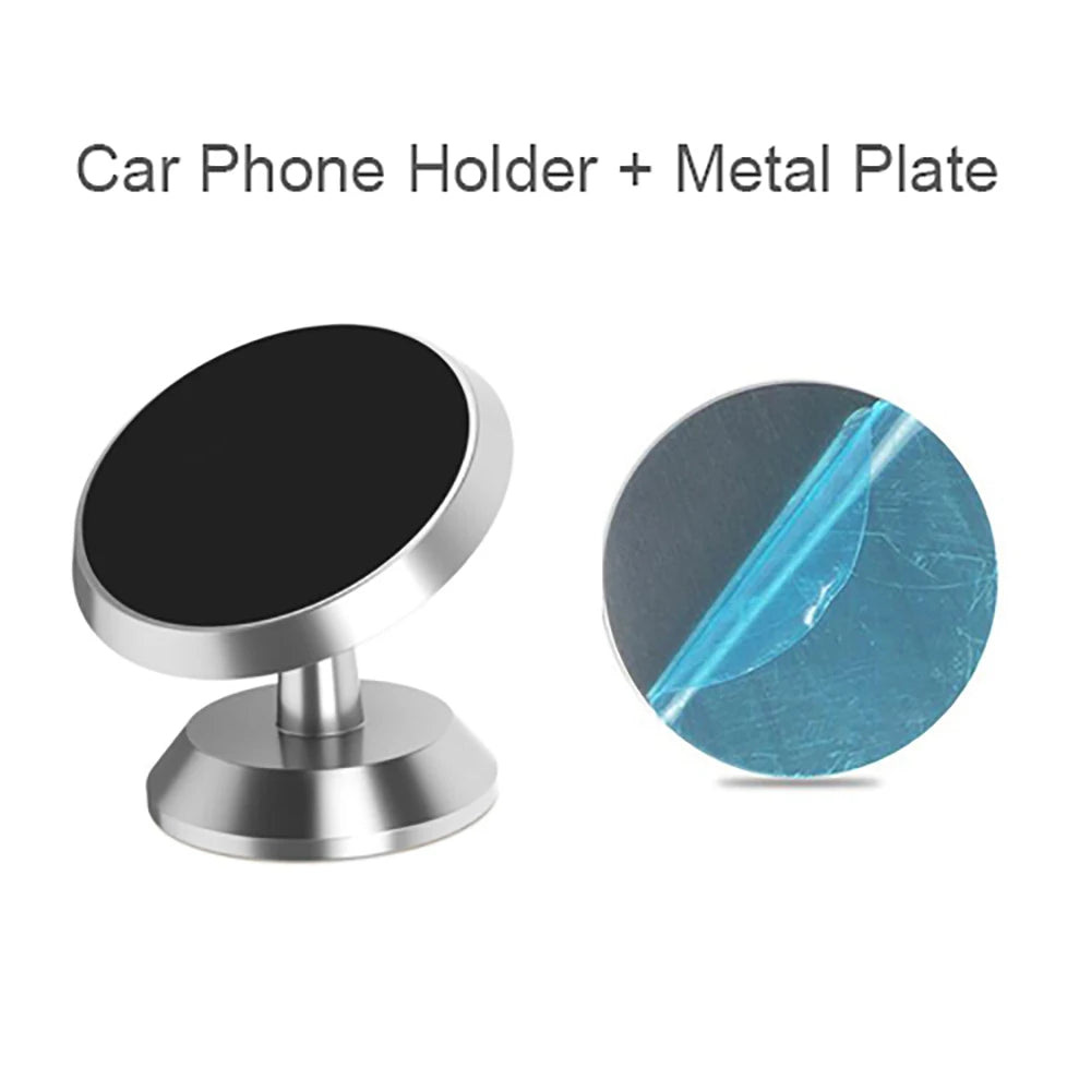 Magnetic Car Phone Holder – Universal Dashboard Mount Stand Car Phone Mount Zpaxo Silver