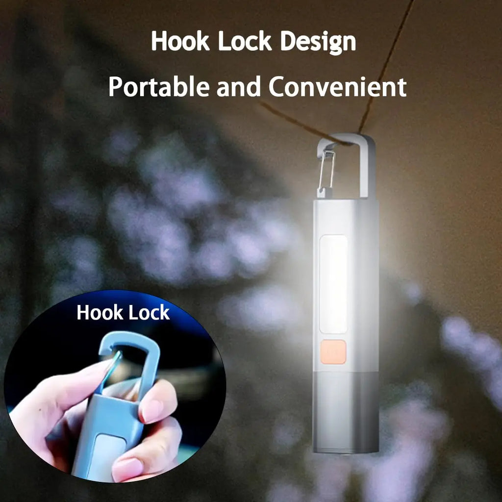XPE COB LED Flashlight – Zoomable, Waterproof & Rechargeable Torch LED Camping Flashlight Zpaxo