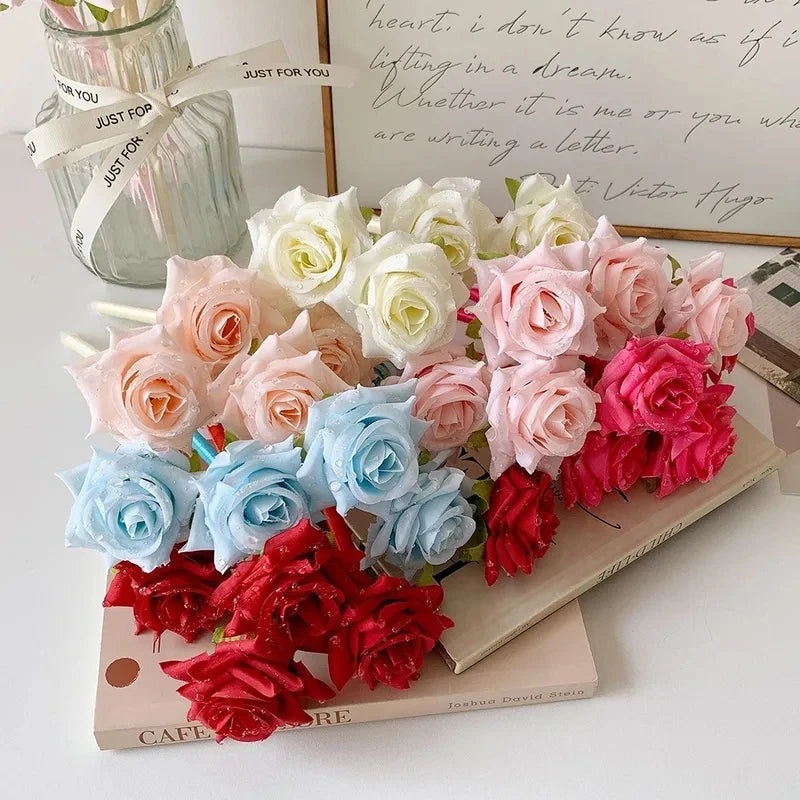 Artificial Rose Pen Stationery Ornament Creative Valentine's Day