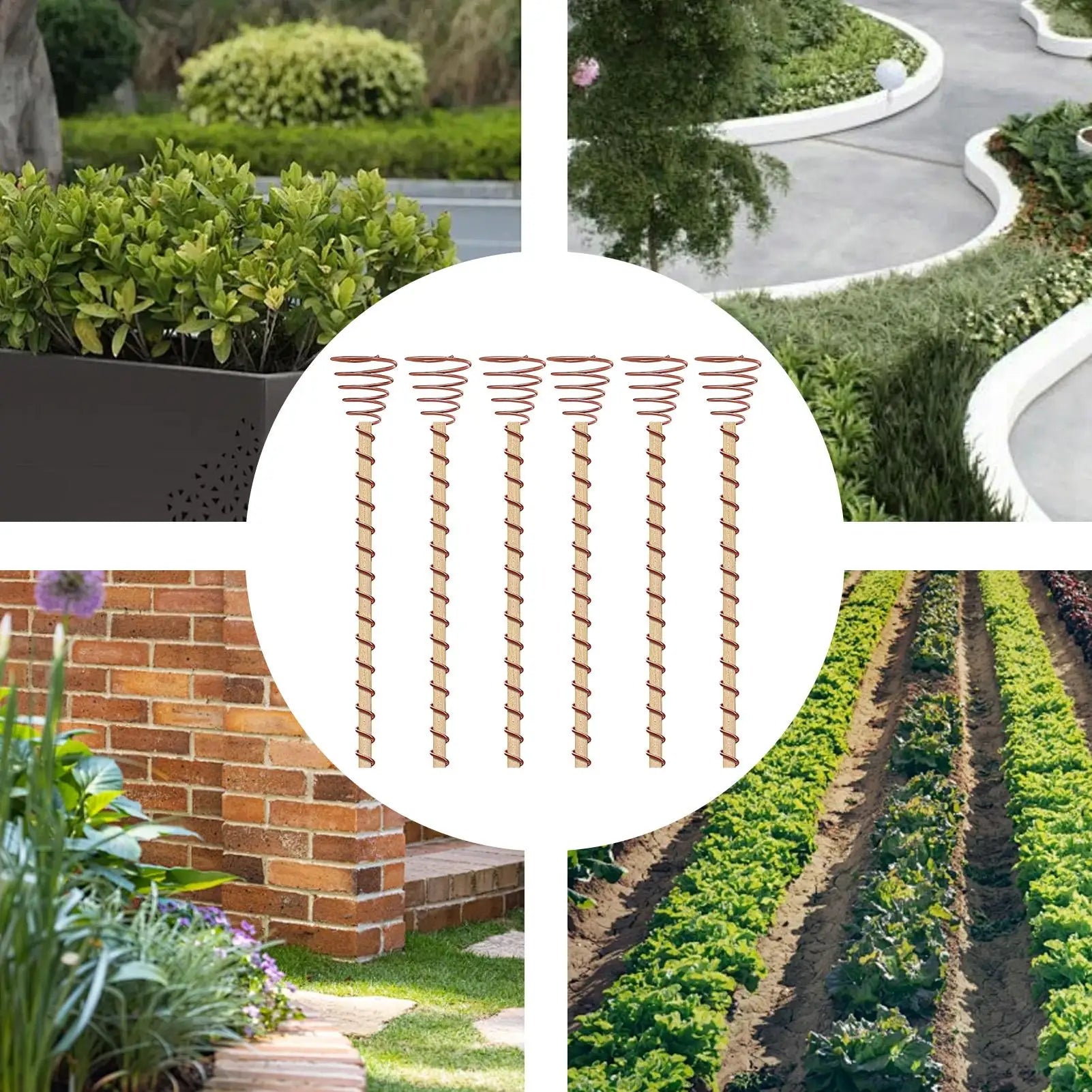 Electroculture Plant Stakes Garden Coppers Coils Antennas Growing