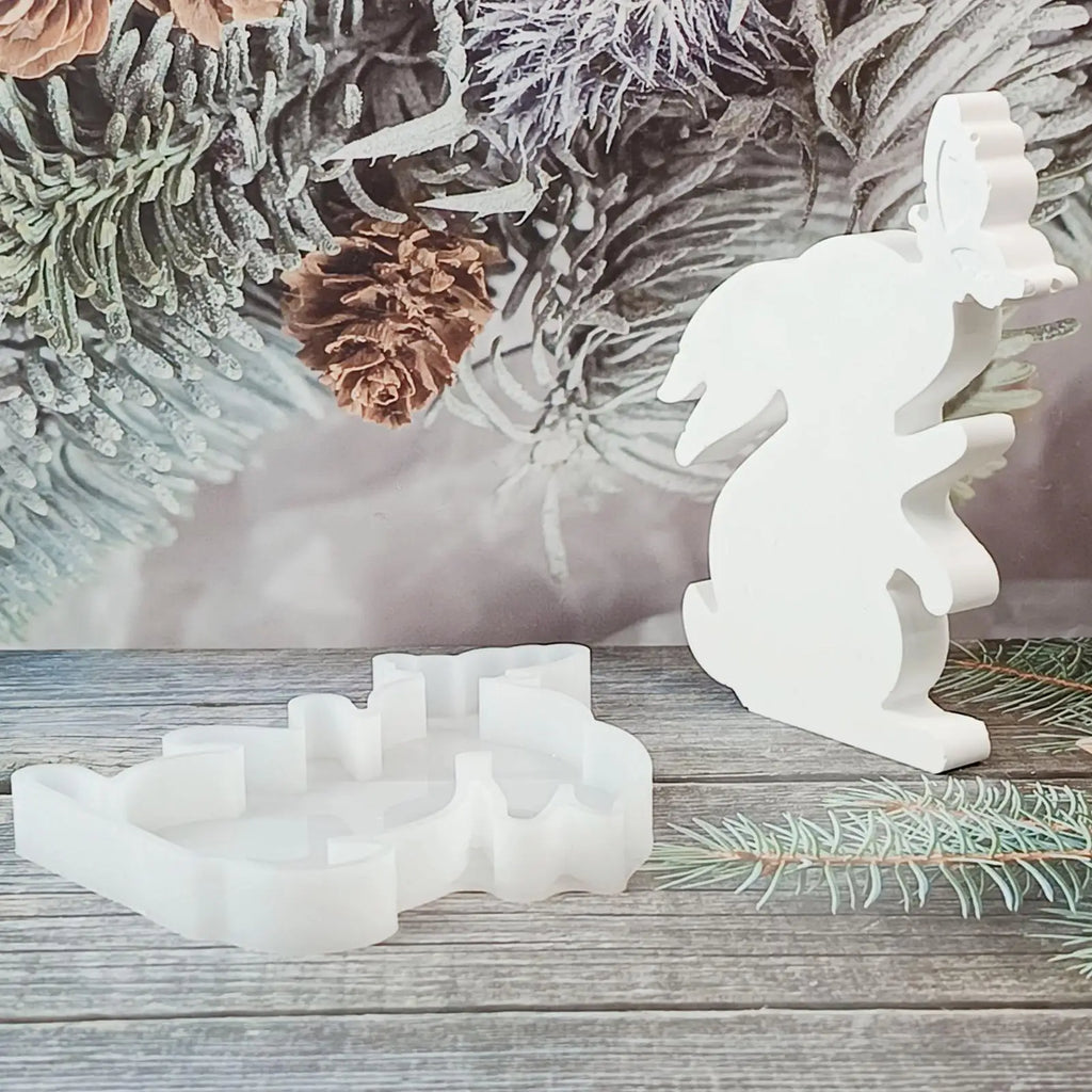 Bunny Silicone Mold Butterfly Easter Spring Candle Making Molds Resin