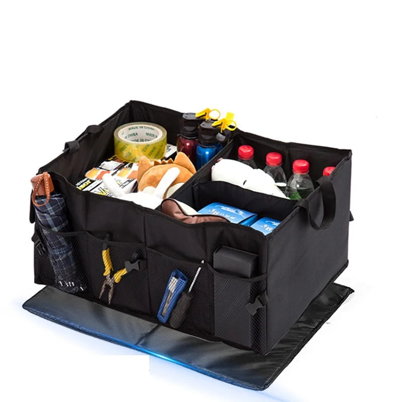 Car Backup Storage Box Folding Large Cargo Camping Multi Functional