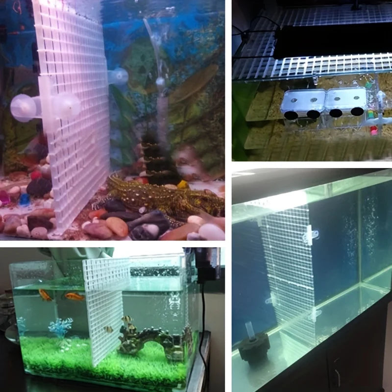 Aquarium Bottom Grid Panel Durable Plastic Fish Tank Isolation Zpaxo