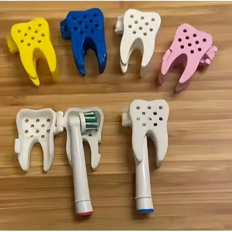 4pcs Electric Toothbrush Head Covers – Ventilated Travel Case, Clean & Lightweight, Dust Protection Zpaxo