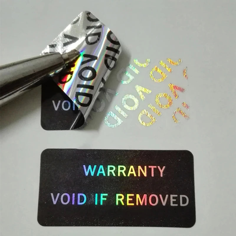 100Pcs Warranty Protection Sticker Security Seal Brittle Paper Tamper Proof Warranty Void Label Stickers Adhesive Label Guanante Zpaxo