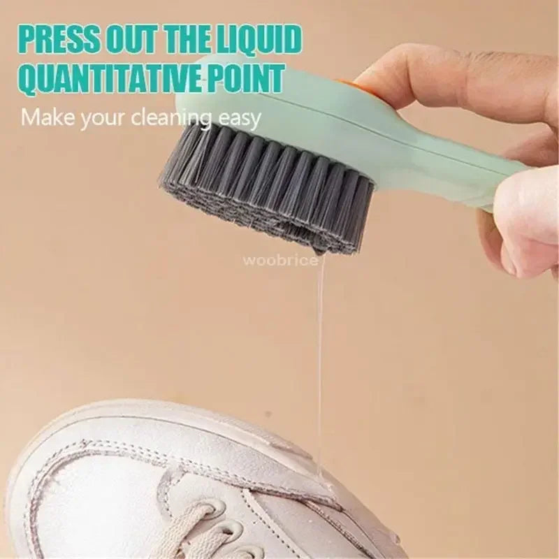 Fashion Multifunction Shoe Brush Soft Bristled Liquid Filled Up Wash Shoe Cleaning House Accessories Clean Kitchen Tools Zpaxo
