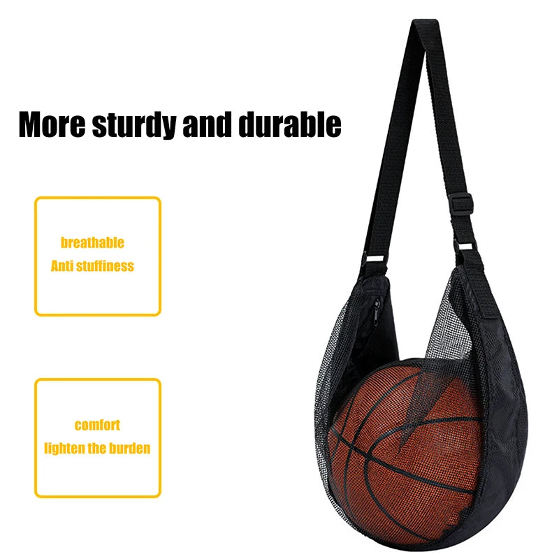 Sturdy Single Ball Sling Bag Zip Pocket Designs Organized Sports Gear Zpaxo