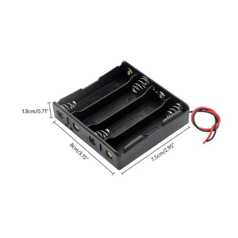 18650 & AA Battery Holder Case – 1 to 4 Slot Storage Box