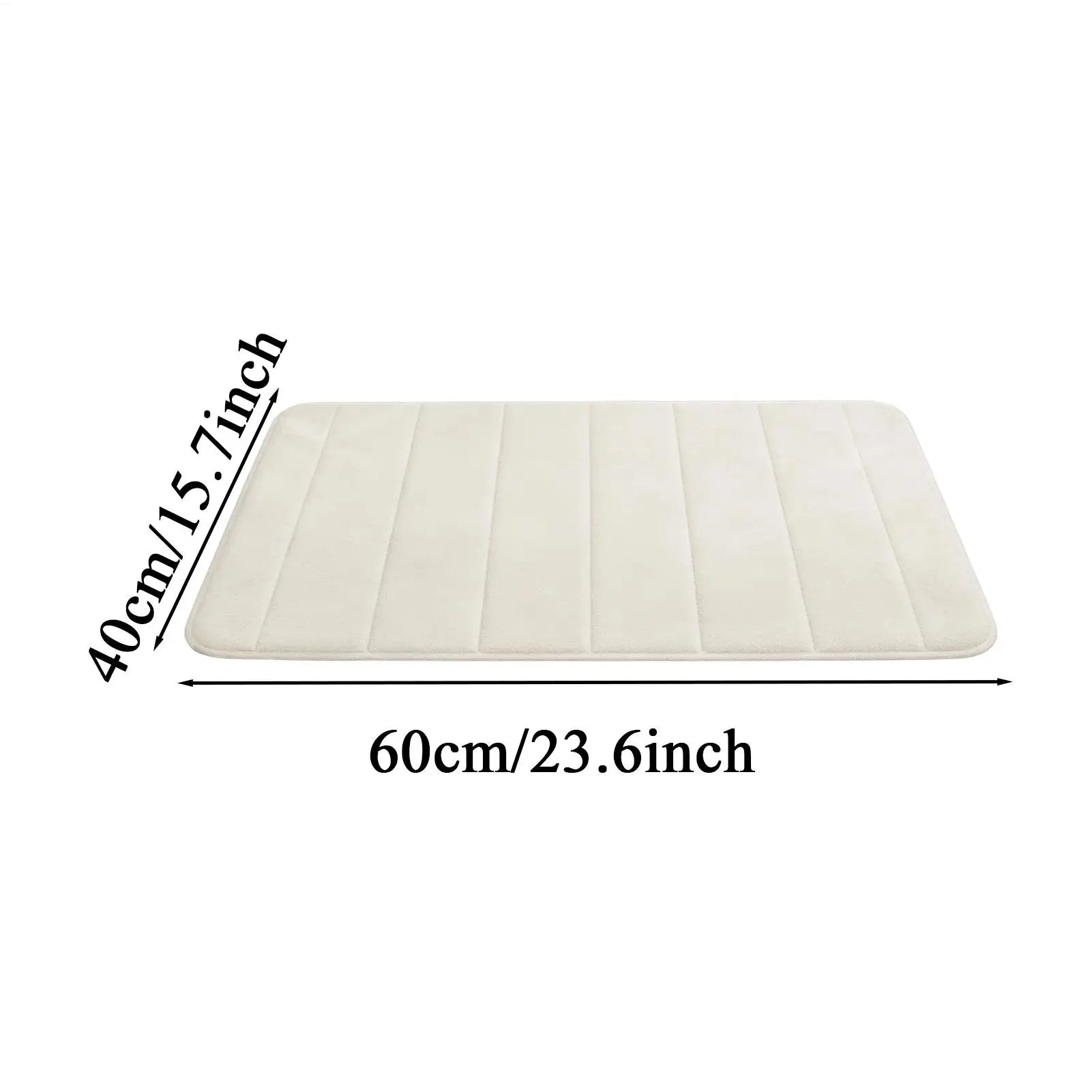 Coral Fleece Bath Mat Absorbent Non-slip Bathtub Rug Quick Dry Home