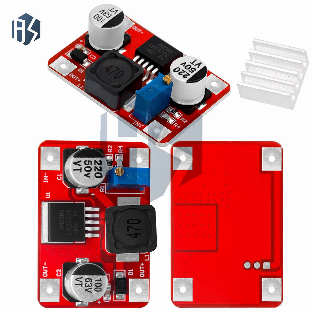 1 LM2577 Voltage Booster Plate DC-DC Boost Module Input 3 5-35V 3A Zpaxo