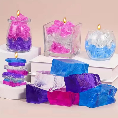 100g Crystal Jelly Wax for DIY Candle Making – Blue Red Green Candle Making Wax Zpaxo