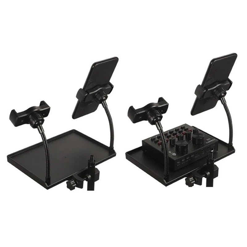 Microphone Stand Sound Card Tray Live Plastic Tripod Bracket