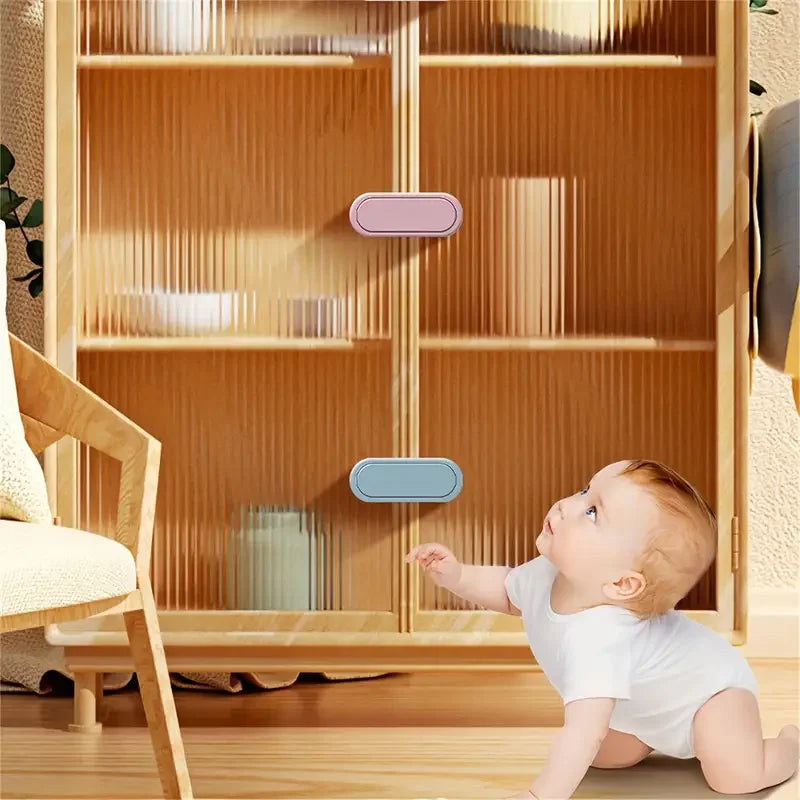 3-piece child safety drawer lock invisible magnetic cabinet lock to prevent baby from opening the cabinet door lock for refriger Zpaxo