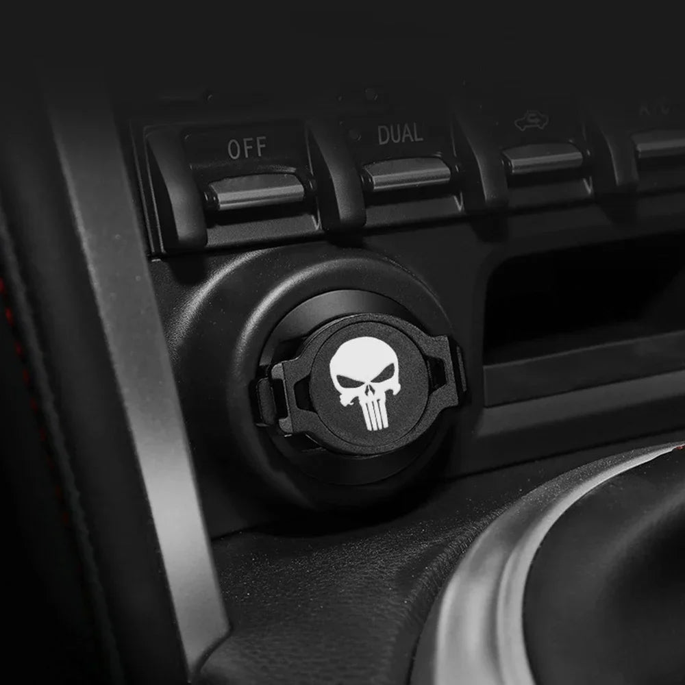 Skull Start Stop Button Cover – Ignition Ring for Cars & Motos
