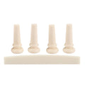 Acoustic Bass Guitar Cream Bridge Pins+ Saddle Instrument Replacement