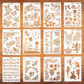 12-Piece Alphabet Stencil Set – DIY Painting & Scrapbooking