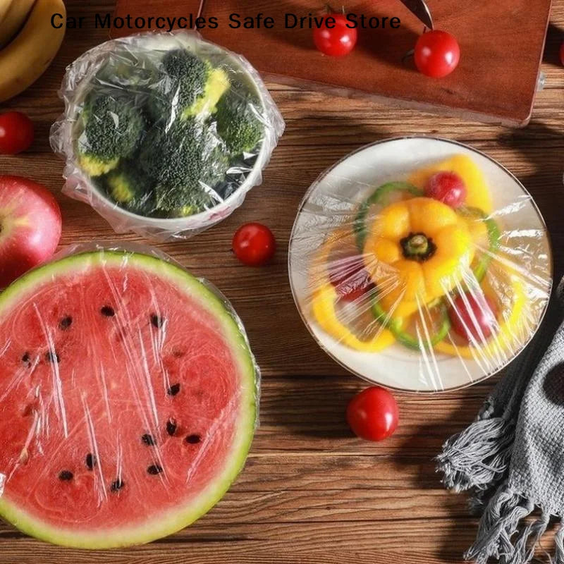 Elastic Food Covers Kitchen Transparent Cling Film Cover Disposable