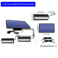 Double Head Solar Pendant Lights Outdoor Indoor Waterproof 60LED Lamp Zpaxo Double Head-Black Cold White China Mainland