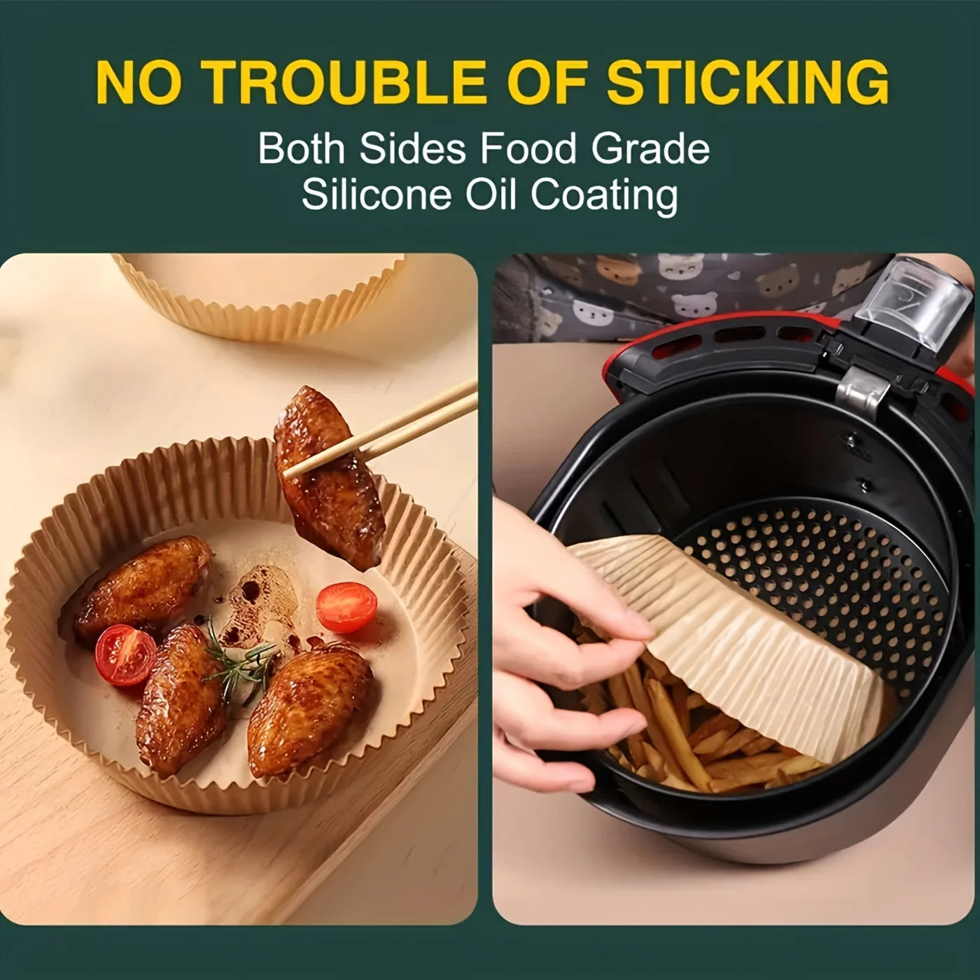 Airfryer Cooking Paper Aerogrill Parchment Paper Baking Tool Airfryer Accessories Air Fryer Paper Oven Liner Disposable Dishes Zpaxo