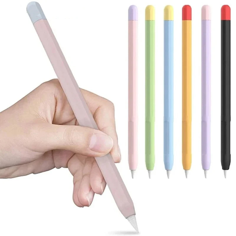 For Apple Pencil 1st 2nd Generation Tablet Stylus Protective Case Silicone Pencil Cover Shockproof Protective Sleeve Accessories Zpaxo