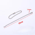 50/100/500pcs Round Ball Bead Chains Length Keychain Tag Bulk Chains with Connector for DIY Pendant Jewelry Bag Accessories Zpaxo 500pcs 10cm