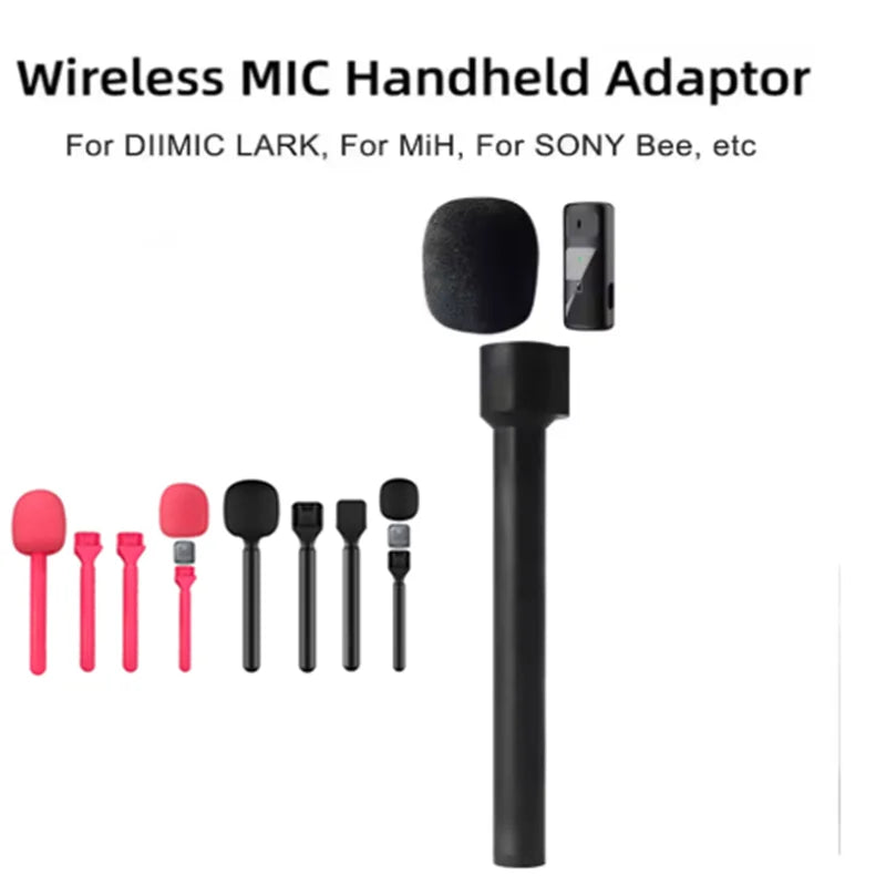 Wireless Microphone Handheld Grip Stick DJI Mic Portable Mics Mount