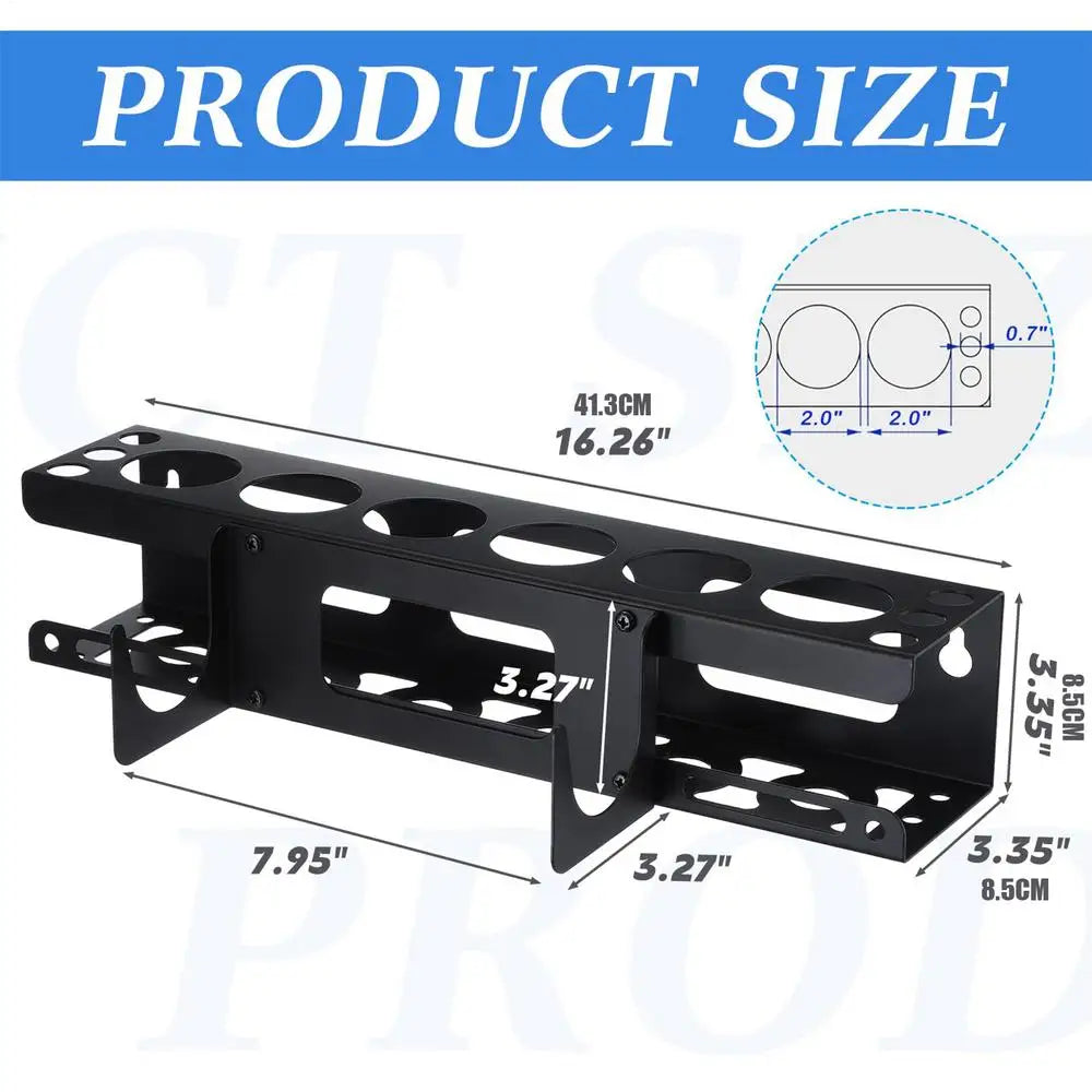 Caulk Tube Holder Wall Mounted Metal Grease Rack Horizontal Base