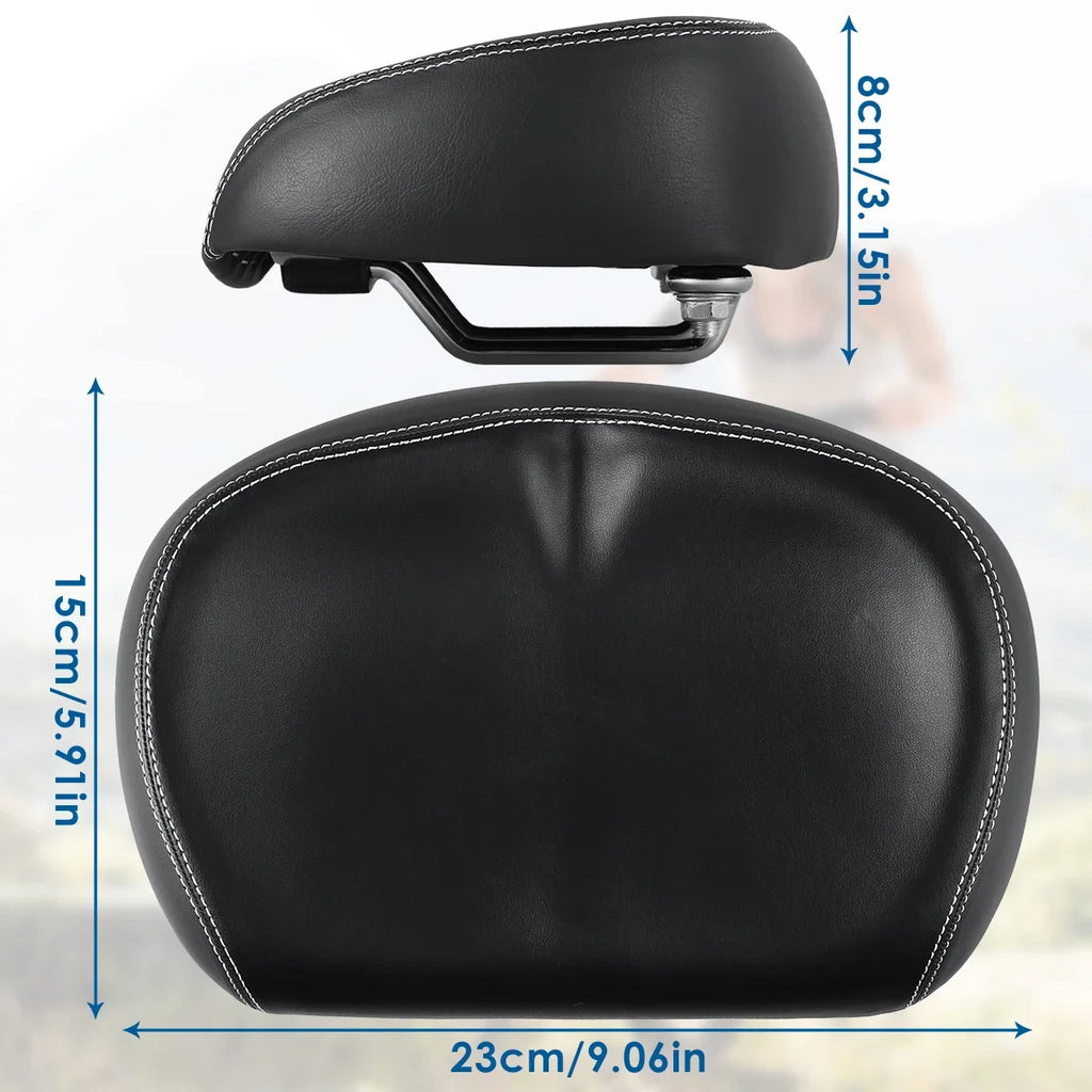 Bicycle Seats PU Waterproof Large Noseless Bike Saddle Shock-Absorbing Comfortable Foam Widened Soft Cushion for MTB Road Bike Zpaxo