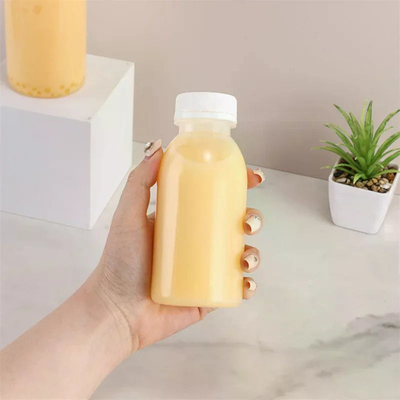 Small Juice Bottles Leakproof Milk Plastic Bottle Portable Beverage Zpaxo