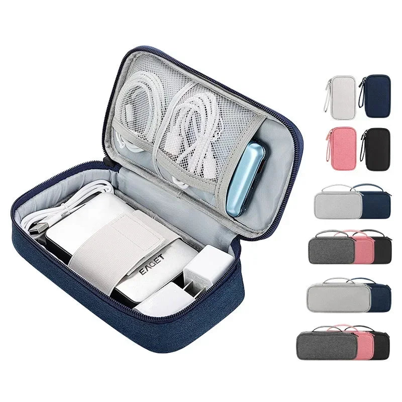 Large Size Travel Organizer Bag Cable Storage Organizers Pouch Carry Case Portable Waterproof Storage Bags for Cable Cord Zpaxo
