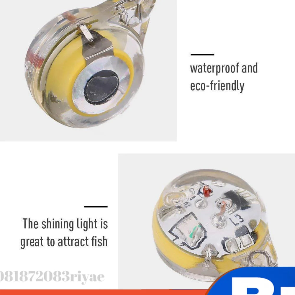 Mini Fishing Lure Light LED Deep Drop Underwater Eye Shape Flasher