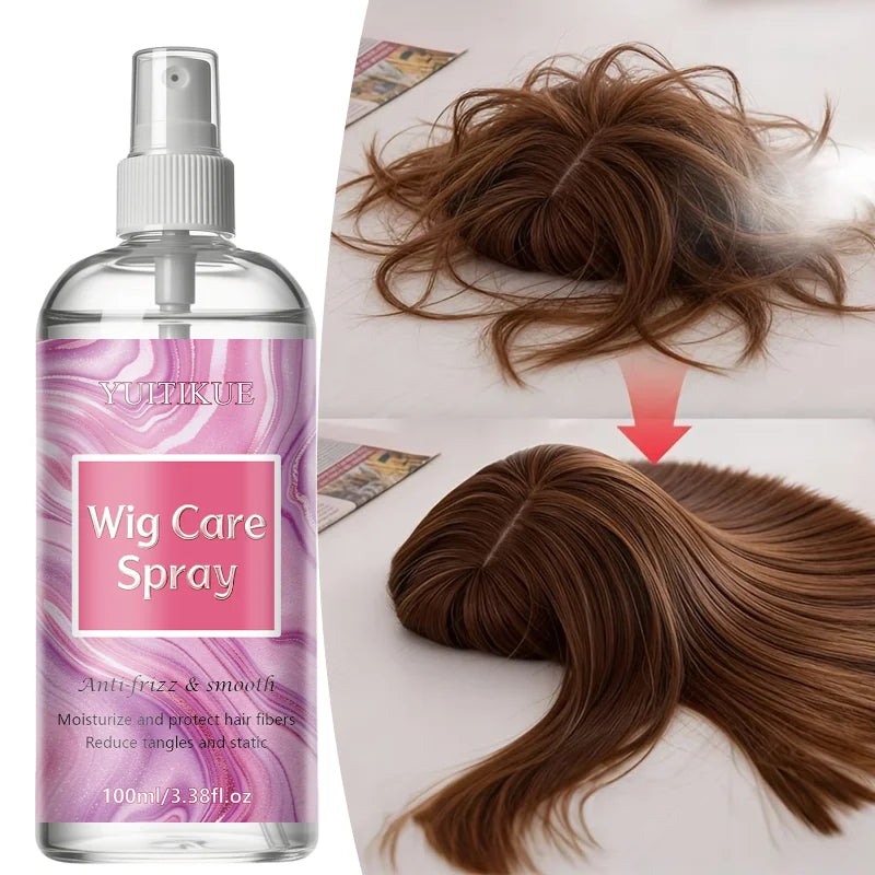 YUITIKUE Wig Care Spray – Anti-Frizz & Anti-Static 100ml Wig Conditioning Spray Zpaxo