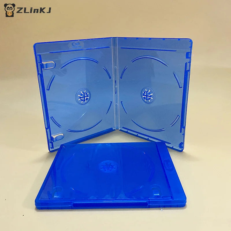 ▶1/2/3PCS Blue CD DVD Discs Storage Box Cover CD Game Case Protective Box Game Disk Holder Disk Case Zpaxo