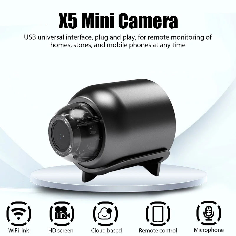 X5 Mini Camera 720P Wifi IP Wireless Video Recorder Security