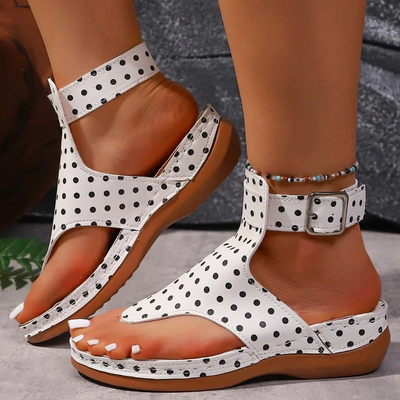 Wave Point Women's Fish Mouth Clip-toe Comfortable Wedge Heel Sandals Zpaxo