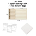 Velvet Jewelry Display Tray Set – Ring, Earring & Necklace Organizer