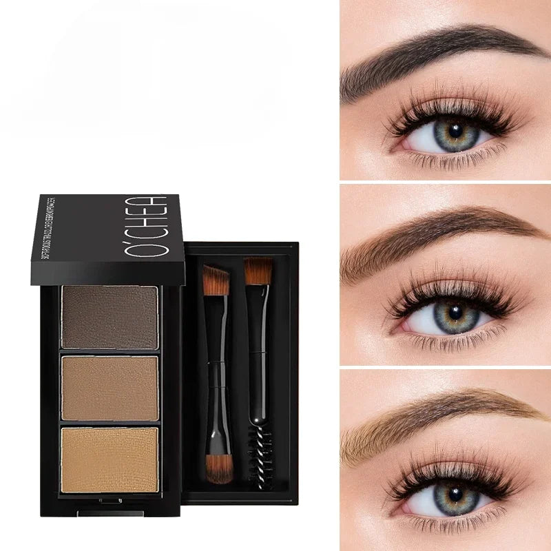 3 Color Eyebrow Powder,waterproof,sweat-proof and Non-dehydrating,natural and Long-lasting,beginner Makeup Cosmetics Zpaxo