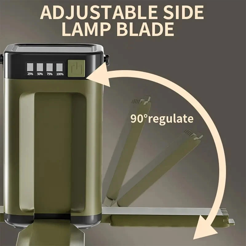 Solar LED Camping Lantern – Rechargeable Power Bank Tent Light