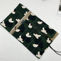 NNew Green Bird Canvas Fabric Pen Curtain Large Capacity Pen Bag Stationery Storage Bag Pen Bag Portable Pen Curtain Pencil Bag Zpaxo xiaoniao