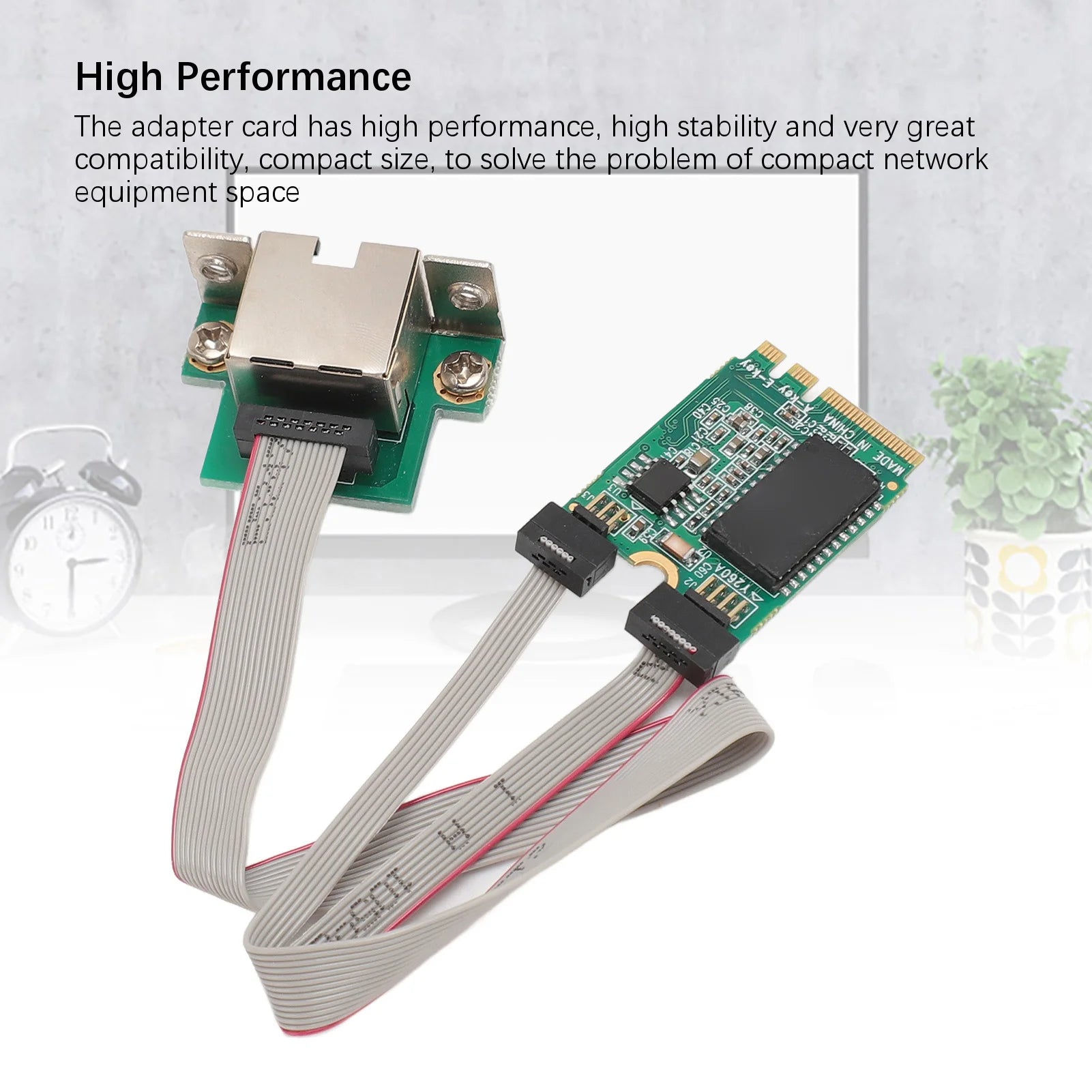 M.2 A+E Network Card Bent Pin Gigabit Ethernet Single Port RJ45 Server Network Card with I210AT Chip Zpaxo