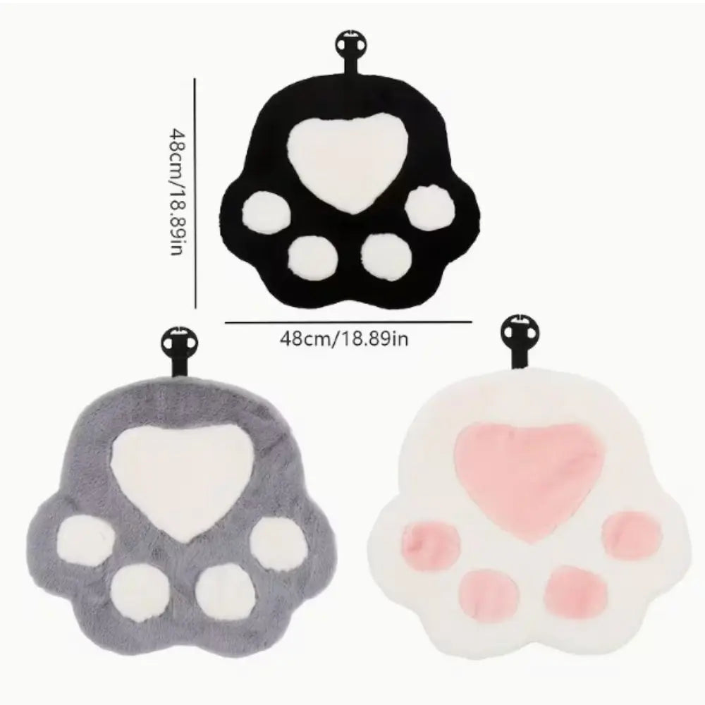 Premium Soft Cartoon Cat Claw Seat Cushion Warm Plush Paw Car Zpaxo