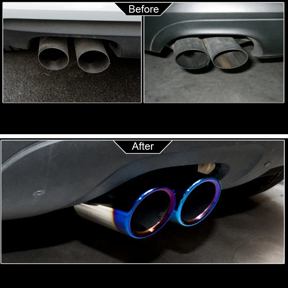 Stainless Steel Exhaust Muffler Tips – Audi A3 A4 VW Passat