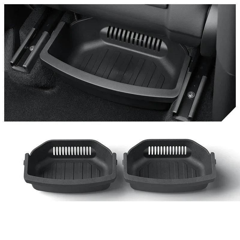 TPE Under-Seat Storage Drawer – Tesla 2026 Model Y 6-Seat