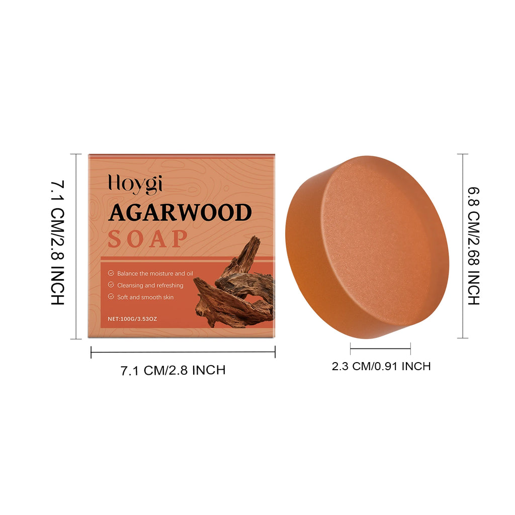 Hoygi Agarwood Cleansing Body Soap – Rich Lather & Moisture Body Bar Soap Zpaxo